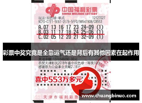 彩票中奖究竟是全靠运气还是背后有其他因素在起作用